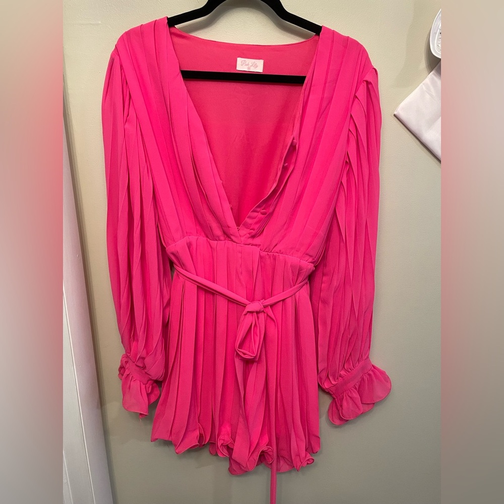 Pink Lily romper